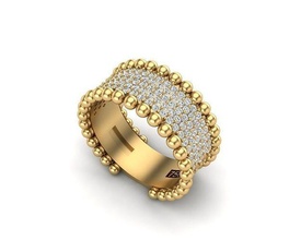joyería joya anillo 336 colgante pendiente oro diamante Moda belleza brillante pantera collar plata Encendiendo blanco ligero lámpara libra esterlina anillos 3d print model - Mito3D