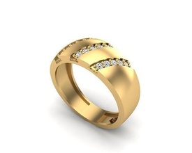 joyería joya anillo 338 oro diamante moda belleza brillante plata encendiendo blanco ligero libra esterlina anillos 3d print model - Mito3D