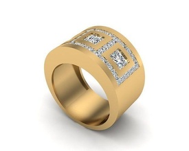 joalheria anel 341 ouro diamante jóias moda beleza gema brilhante prata iluminação branco esterlina argolas 3d print model - Mito3D