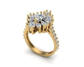 gioielleria squillare 381 pendente oro diamante moda bellezza gemma brillante pantera collana argento illuminazione bianca luce lampada sterlina anelli 3d print model - Mito3D