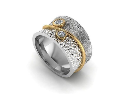 joyería joya anillo 3d impresión modelo plata oro imprimible bulgari cero arete collar colgante pendiente lujo marca diamante platino anillos libro amor amando 3d print model - Mito3D