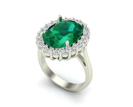 joalheria anel 400 ouro diamante jóias moda beleza gema brilhante prata iluminação branco luz esterlina argolas 3d print model - Mito3D