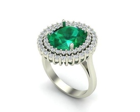 gioielleria squillare 401 oro diamante moda bellezza gemma brillante argento illuminazione bianca luce sterlina anelli 3d print model - Mito3D