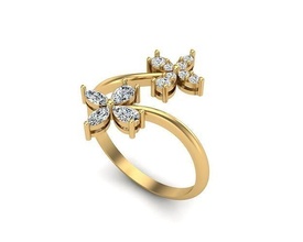 Schmuck Ring 405 Gold Diamant Mode Schönheit Juwel brillant Silber Beleuchtung Weiß Licht Sterling Ringe 3d print model - Mito3D