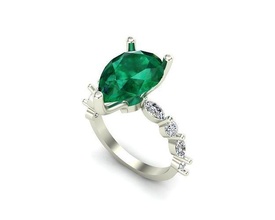 Schmuck Ring 408 Gold Diamant Mode Schönheit Juwel brillant Silber Beleuchtung Weiß Licht Sterling Ringe 3d print model - Mito3D