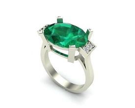 Schmuck Ring 410 Gold Diamant Mode Schönheit Juwel brillant Silber Beleuchtung Weiß Licht Sterling Ringe 3d print model - Mito3D