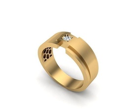 Schmuck Ring 412 Gold Diamant Mode Schönheit Juwel brillant Silber Beleuchtung Weiß Licht Sterling Ringe 3d print model - Mito3D