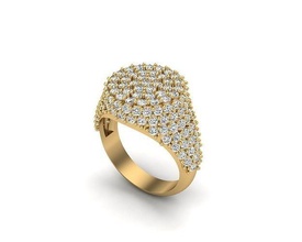 joyería joya anillo 415 oro diamante Moda belleza brillante plata Encendiendo blanco ligero libra esterlina anillos 3d print model - Mito3D