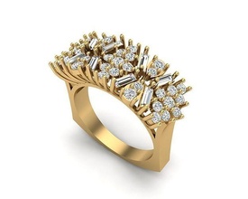 takı yüzük 419 altın elmas mücevher moda güzellik parlak gümüş aydınlatma beyaz ışık sterlin yüzükler 3d print model - Mito3D