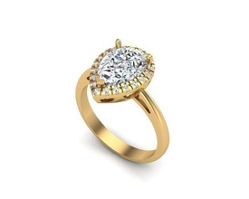 gioielleria squillare 420 oro diamante moda bellezza gemma brillante argento illuminazione bianca luce sterlina anelli 3d print model - Mito3D