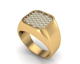joalheria anel 427 ouro diamante jóias moda beleza gema brilhante prata iluminação branco luz esterlina argolas 3d print model - Mito3D