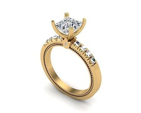 joalheria anel 431 ouro diamante jóias moda beleza gema brilhante prata iluminação branco luz esterlina argolas 3d print model - Mito3D