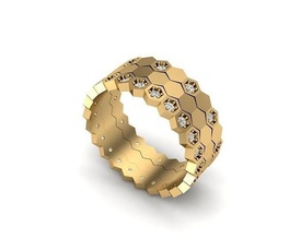 takı yüzük 439 altın elmas mücevher moda güzellik parlak gümüş aydınlatma beyaz ışık sterlin yüzükler 3d print model - Mito3D