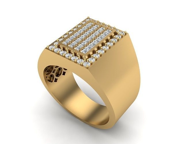 joalheria anel 441 ouro diamante jóias moda beleza gema brilhante prata iluminação branco luz esterlina argolas 3D print model - Mito3D
