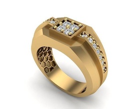 joalheria anel 448 ouro diamante jóias moda beleza gema brilhante prata iluminação branco luz esterlina argolas 3d print model - Mito3D
