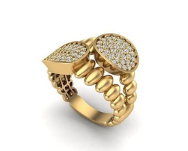 joalheria anel 452 ouro diamante jóias moda beleza gema brilhante prata iluminação branco luz esterlina argolas 3d print model - Mito3D