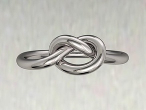 anello gioielli filo di stile -cc47 l'acciaio il design metallizzato chrome lucido bene donne regalo stampabile anelli 3d print model - Mito3D