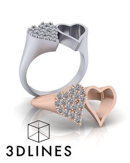 joalheria anel amar argolas Casamento noivado jóia jóias diamante imprimível Alto ouro coquetel branco amarelo rosa platina gema quilate luxo 3d print model - Mito3D