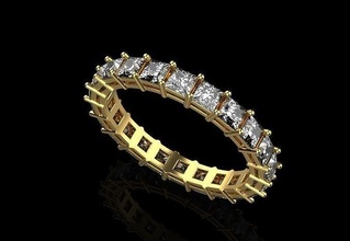 joyería joya anillo piedras oro plata imprimible diamante boda platino moda dedo brillante prototipos belleza anillos 3d print model - Mito3D