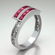jóias anel de mulheres nupcial diamante presente ouro personalizado prata solitário o engajamento platina casamento branco womenbandring safira esmeralda do ruby ring anéis 3d print model - Mito3D