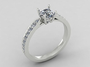 bijoux anneaux femme impression 3dprinted imprimable conception bague bijou d'or mode or prototypage platine diamant luxe 3d print model - Mito3D