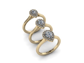 jóias anéis de nove 030 anel ouro luxo precioso brilhando gem a navegação pingente o engajamento printable sterling prata náutico direção cruzeiro do mar cursor 3d print model - Mito3D