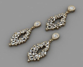 joyería joya conjunto colgante pendiente oro diamante Moda belleza anillo brillante pantera collar plata Encendiendo blanco ligero lámpara libra esterlina medio juego 3d print model - Mito3D
