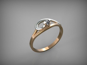 set di gioielli 6 oro stampabile la sterlina fidanzamento gioiello argento anello orecchino gli orecchini gemma moda engagem e bellezza matrimonio anelli 3d print model - Mito3D