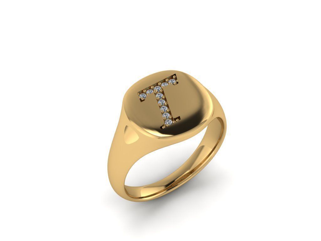 joalheria assinatura anel fonte mulheres menina língua ouro prata moda tanoeiro caligrafia brilho joias imprimível argolas 3D print model - Mito3D