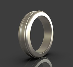 jewelry simple ring 3dprint woman men jewel printable jewellery engagement gold silver wedding 3dprintable zbrush 3dartist simplering test highpoly rings 3d print model - Mito3D