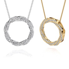 schmuck spiralförmig anhänger steine ring diamant brillant band usa kanada europa hochzeit 14k design mode silber gold kurven druckbar speralle zubehörteil 3d print model - Mito3D