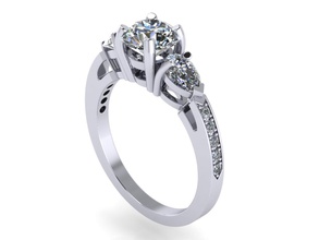 joyería triology anillo c la los joyeros 3d modelo diseño cad industrial otros anillos 3d print model - Mito3D
