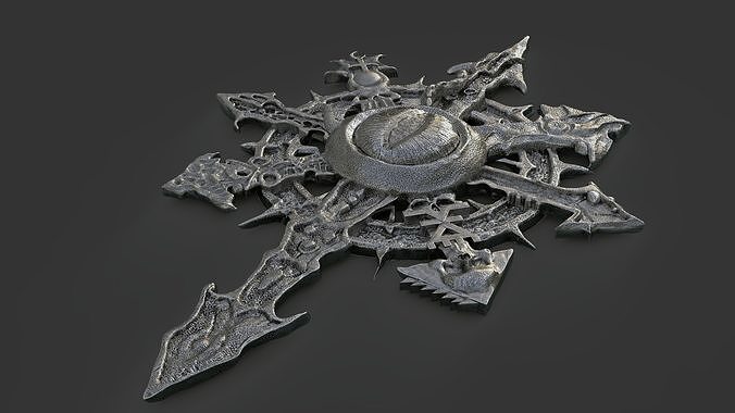 jewerly warhammer 40k art steel jewelry warhammer40k symbol metallic pendants 3D print model - Mito3D