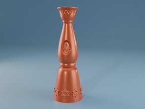 jewish vase decor decoration design star house 3d printable printing model 3d print model - Mito3D