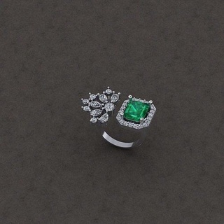 joalheria Projeto moda luxo pedra ouro anel argolas diamante jóia jóias prata 3ddesign stl 3d print model - Mito3D