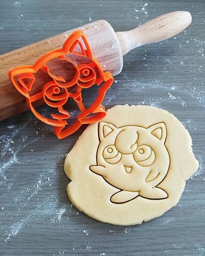 jigglypuff pokemon Galleta cortador nintendo comida horneando masa forma cocina hornear galletas panadería horneado tv niños casa 3D print model - Mito3D