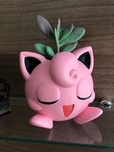 jigglypuff pokémon plantador vaso lápis caso bainha cerâmica porcelana fofa desenho animado anime rosa kawaii nerd estojo caneta casa decoração 3d print model - Mito3D