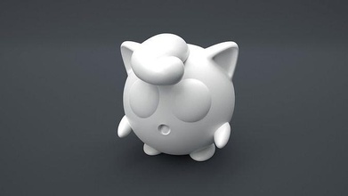 jigglypuff pokemon toy cartoon anime manga studio games toys 3d print model - Mito3D