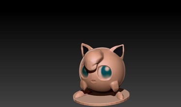 jigglypuff pokemon figurina nintendo gba giocattolo miniatura 3d stampa modellazione giochi giocattoli tavola 3d print model - Mito3D