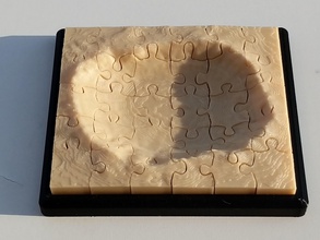 jigsaw puzzle meteor crater in arizona telaio giocattolo educativi gioco giochi i giocattoli ragazzi didattico divertente di fotogramma cambiare piatto sito impatto cratere 3d print model - Mito3D