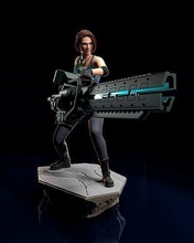 Jill sevgili yerleşik kötü 3 yeniden wong Demiryolu tabanca Leon Claire zombi hayran Sanat fantezi bilim fi masaüstü heykelcik Redfield heykeller 3d print model - Mito3D