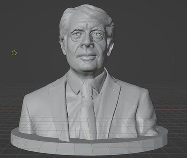 jimmy carter jimmycarter president uspresident trump obama georgebush washington lincoln jamescarter art sculptures 3d print model - Mito3D