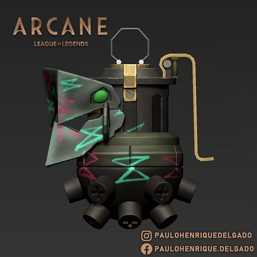 azar grenade misterioso liga of legendas ri 3dprint netflix lendários zbrush miniaturas estatuetas 3dprinting campeão jogos brinquedo vi dejinx brinquedos 3D print model - Mito3D