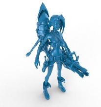jinx poli lega of leggende statue modello arte sculture 3d print model - Mito3D