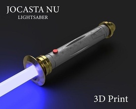 jocasta nu ışın kılıcı takım 3d yazdırılabilir ışık kılıç lazer star savaşlar klon bilimkurgu silah destek kostüm oyunu i̇syancı jedi sipariş oyunlar oyuncaklar 3d print model - Mito3D