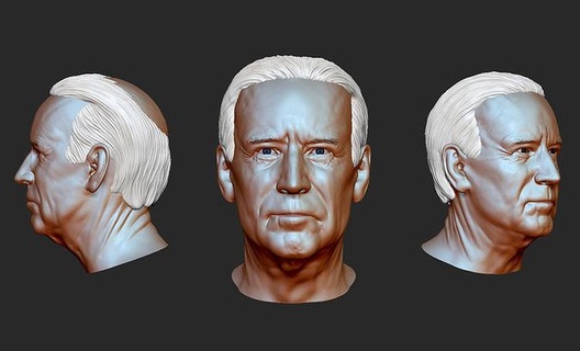 Joe biden Biden americano presidente 3dprinthead 3dmodel cabeza juegos juguetes 3d print model - Mito3D