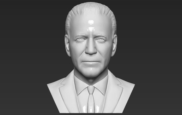 joe biden büst 3d baskı hazır stl obj biçimleri şöhret siyaset politikacı demokratlar cumhuriyetçiler kongre donald koz devlet başkanı barack obama putin peni sanders clinton seçim merkel uğursuzluk sanat heykeller 3d print model - Mito3D