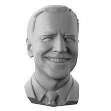 joe biden retrato hombre cabeza personas escultura política presidente busto figurilla estatua obama candidato arte esculturas 3d print model - Mito3D