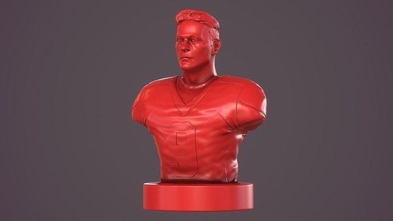 Joe Bau joeburrow cincinnati Bengals nfl Super Bowl Porträt Drucken Skulptur Figuren Miniaturen Statue Kunst Skulpturen 3d print model - Mito3D
