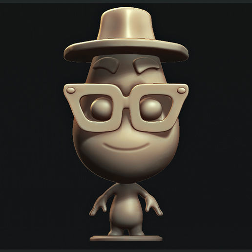 joe gardner pixar ruh oyuncak sanat heykeller 3D print model - Mito3D